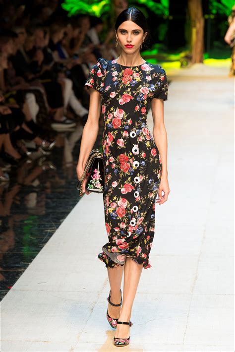 abiti dolce gabbana fiori|abiti dolce donna.